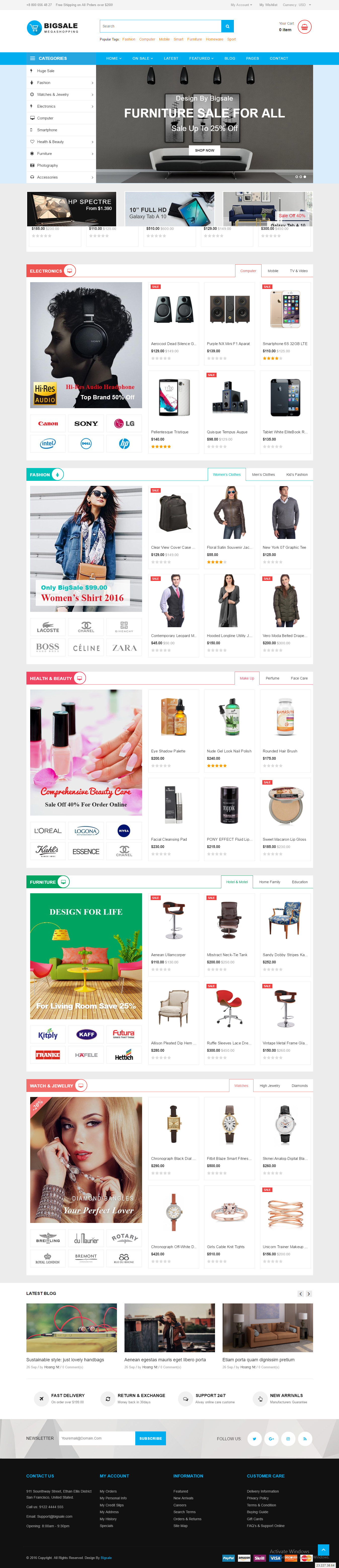 Mẫu thiết kế website thương mại điện tử